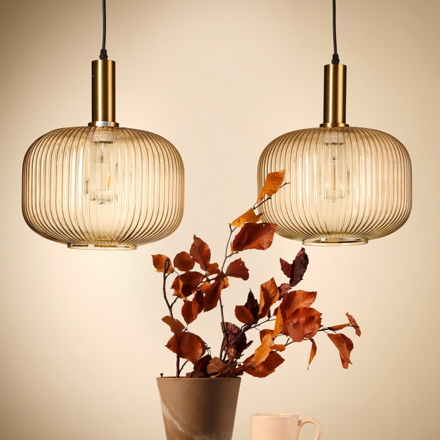 ONLI - Hanglamp aan een koord DOROTY 1xE27/22W/230V diameter 30 cm
