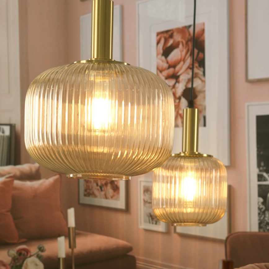 ONLI - Hanglamp aan een koord DOROTY 1xE27/22W/230V diameter 30 cm