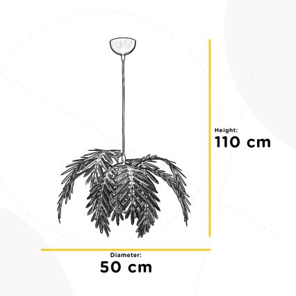 ONLI - Hanglamp aan een koord DUBAI 1xE27/22W/320V goud