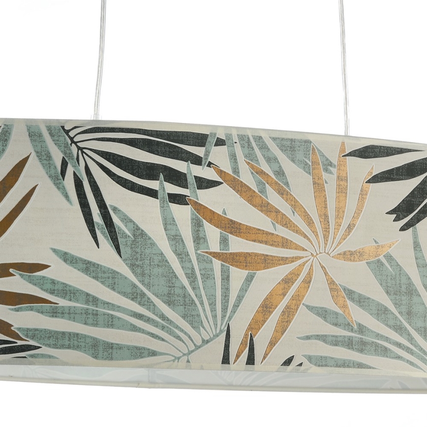 ONLI - Hanglamp aan een koord FLORA 2xE27/22W/230V groen/goud