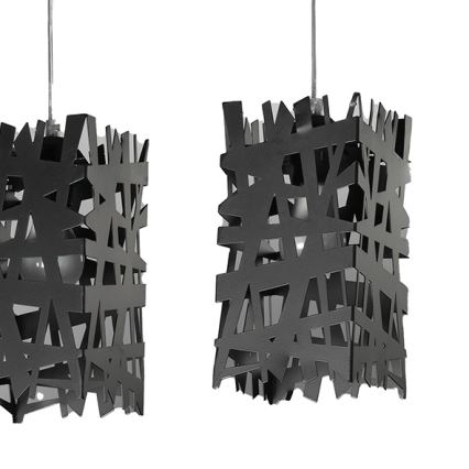 ONLI - Hanglamp aan een koord FORESTA 3xE27/15W/230V zwart