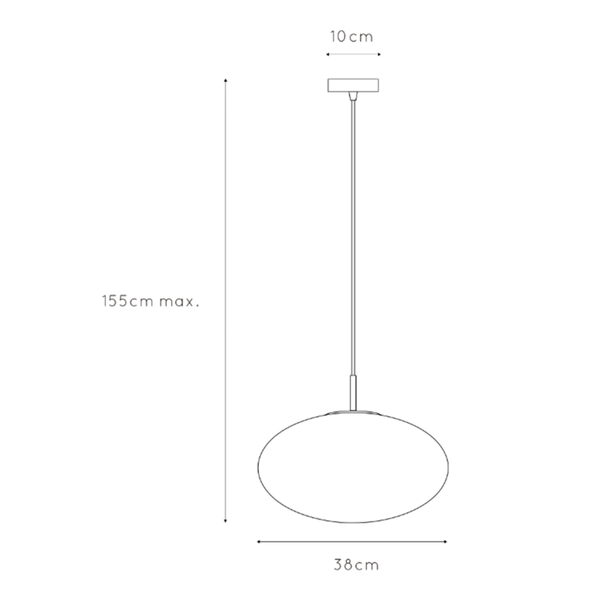 ONLI - Hanglamp aan een koord JANET 1xE27/6W/230V diameter 38 cm
