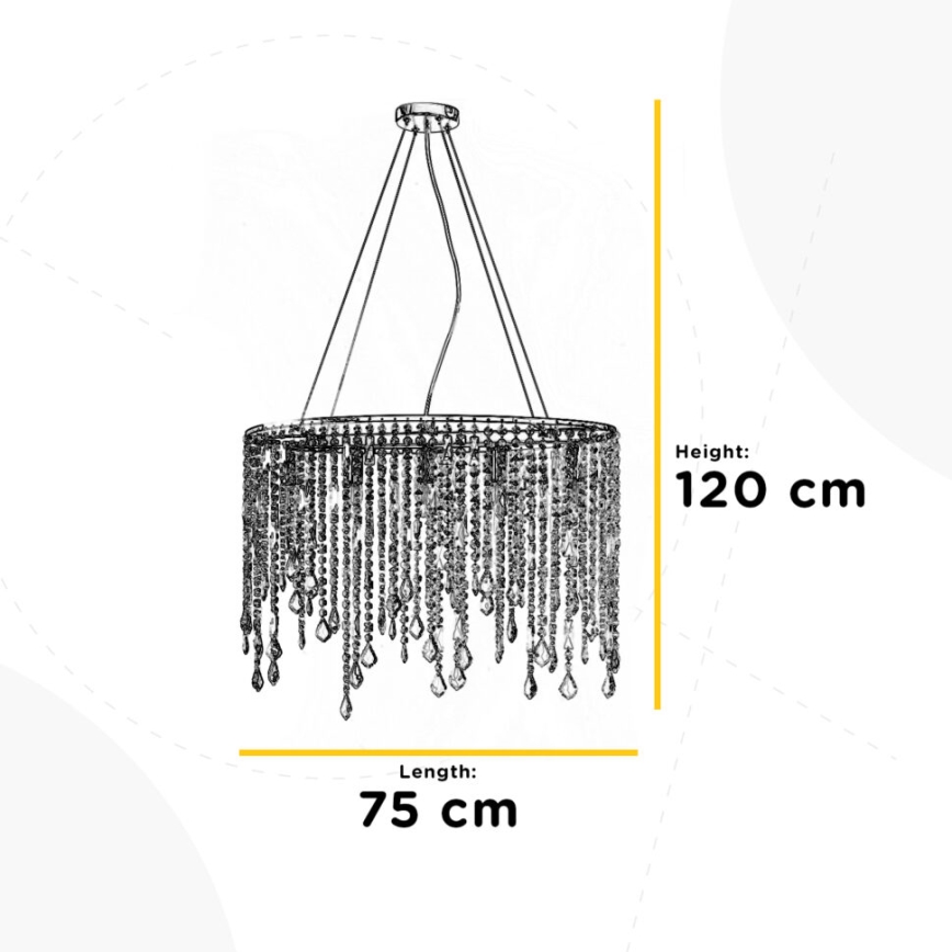 ONLI - Hanglamp aan een koord LAILA 5xE14/10W/230V