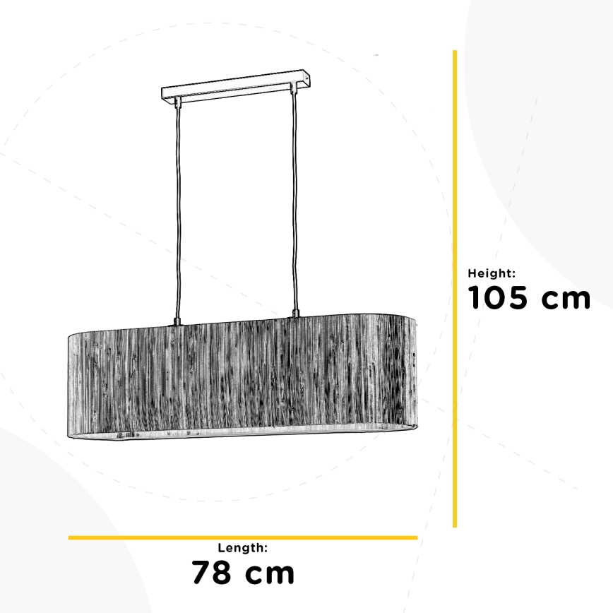 ONLI - Hanglamp aan een koord MADU 2xE27/22W/230V