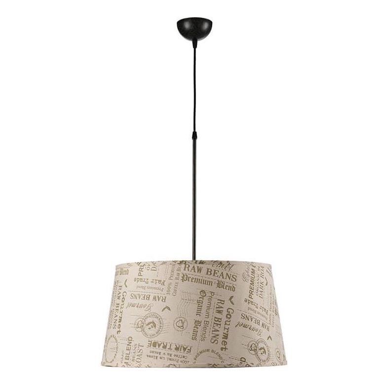 ONLI - Hanglamp aan een koord MAIDA 1xE27/15W/230V diameter 50 cm bruin