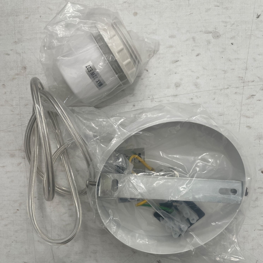 ONLI - Hanglamp aan een koord RICKY 1xE27/15W/230V diameter 40 cm wit