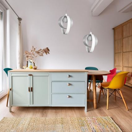 ONLI - Hanglamp aan een koord SERENA 1xE27/22W/230V wit