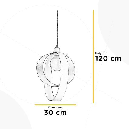 ONLI - Hanglamp aan een koord SERENA 1xE27/22W/230V wit