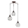 ONLI - Hanglamp aan een koord SPIN 3xE27/15W/230V zwart/bruin