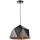 ONLI - Hanglamp aan een koord YONG 1xE27/22W/230V zwart diameter 38 cm