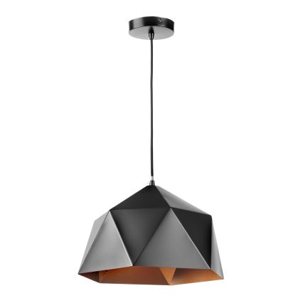 ONLI - Hanglamp aan een koord YONG 1xE27/22W/230V zwart diameter 38 cm