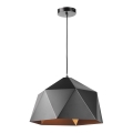 ONLI - Hanglamp aan een koord YONG 1xE27/22W/230V zwart diameter 46 cm