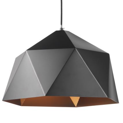 ONLI - Hanglamp aan een koord YONG 1xE27/22W/230V zwart diameter 46 cm