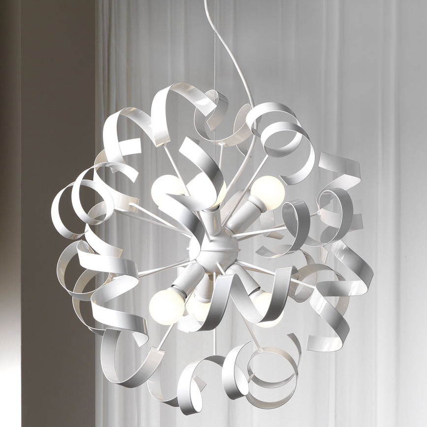 ONLI -  Hanglamp aan een koord ZOE 6xE14/6W/230V wit