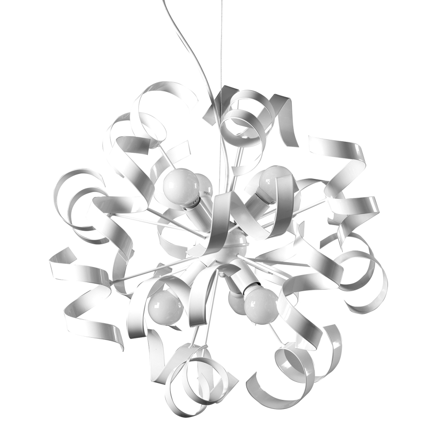 ONLI -  Hanglamp aan een koord ZOE 6xE14/6W/230V wit