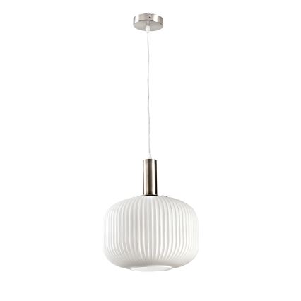 ONLI - Hanglamp aan kabel DOROTY 1xE27/15W/230V wit/glanzend chroom