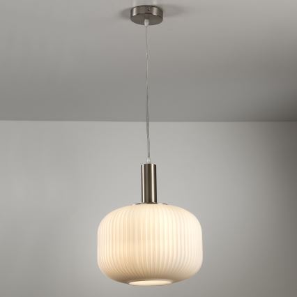 ONLI - Hanglamp aan kabel DOROTY 1xE27/15W/230V wit/glanzend chroom