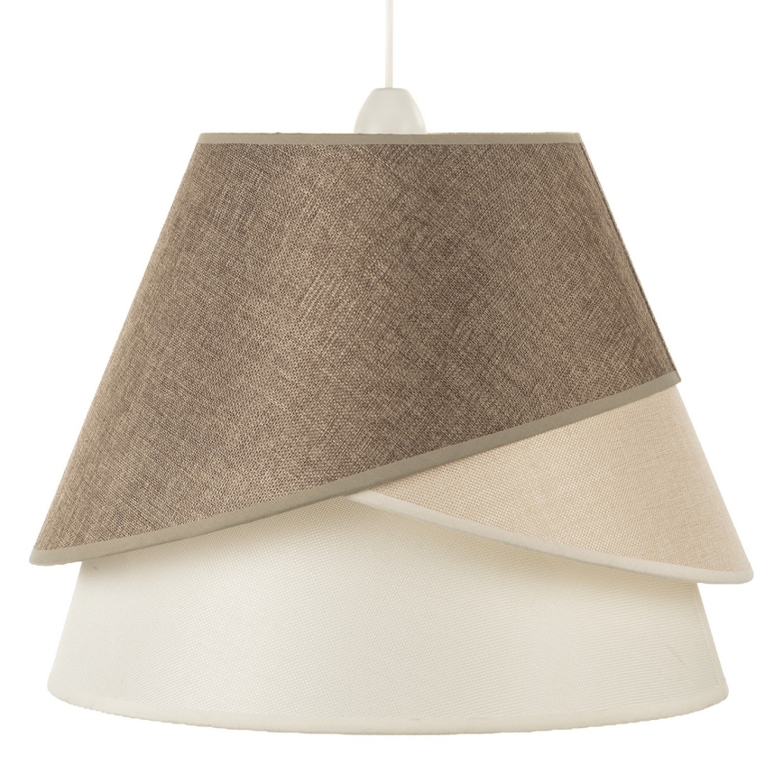 ONLI - Hanglamp aan kabel POLLON 1xE27/15W/230V bruin/crème/beige