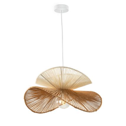 ONLI - Hanglamp met snoer RINGO 1xE27/15W/230V raffia
