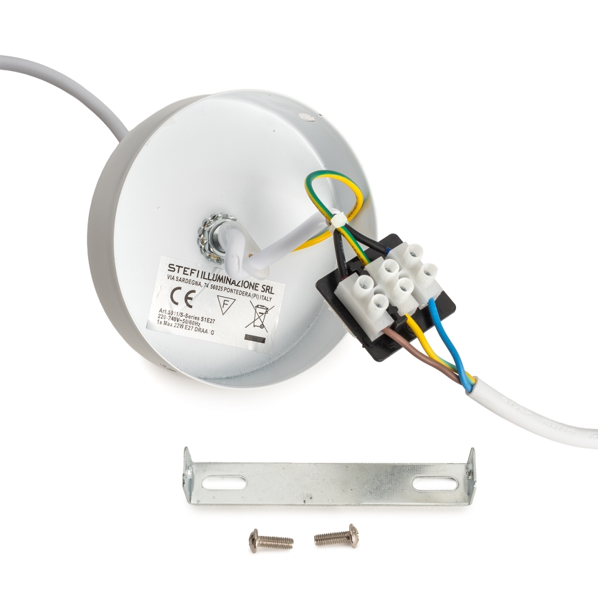 ONLI - Hanglamp met snoer RINGO 1xE27/15W/230V raffia