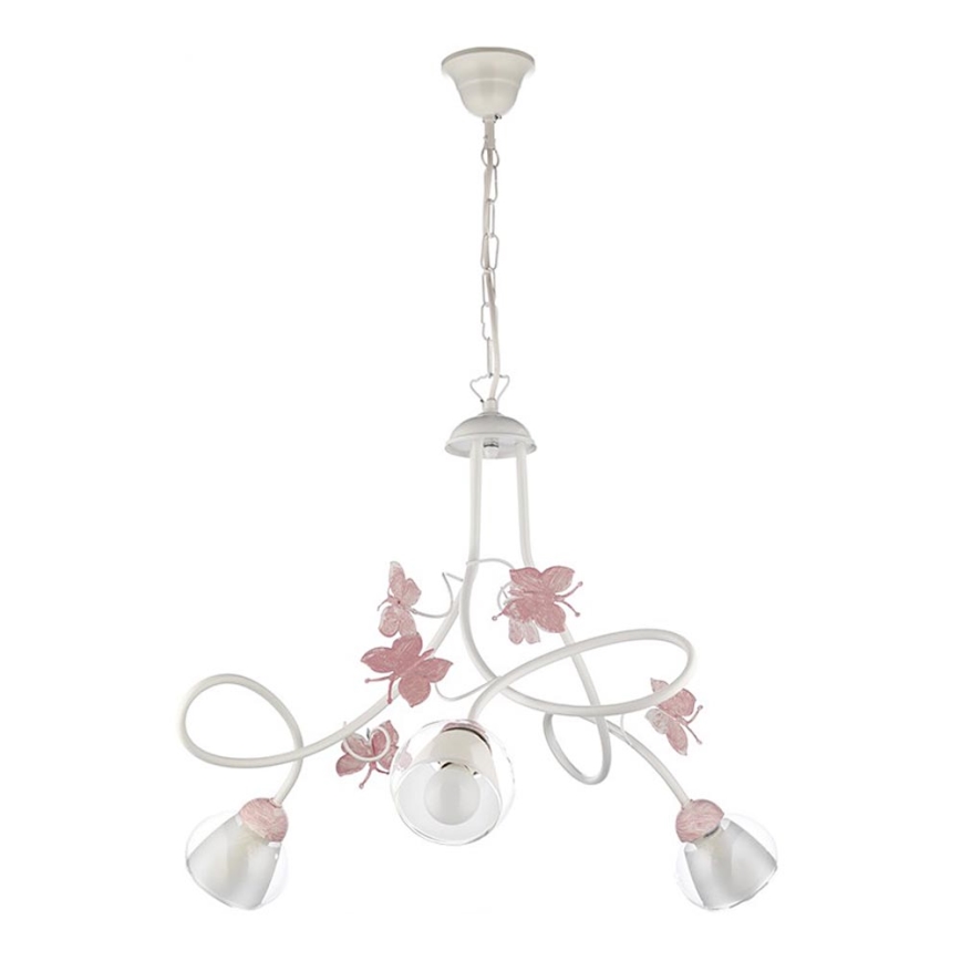 ONLI - Hanglamp voor kinderen BUTTERFLY 3xE14/6W/230V
