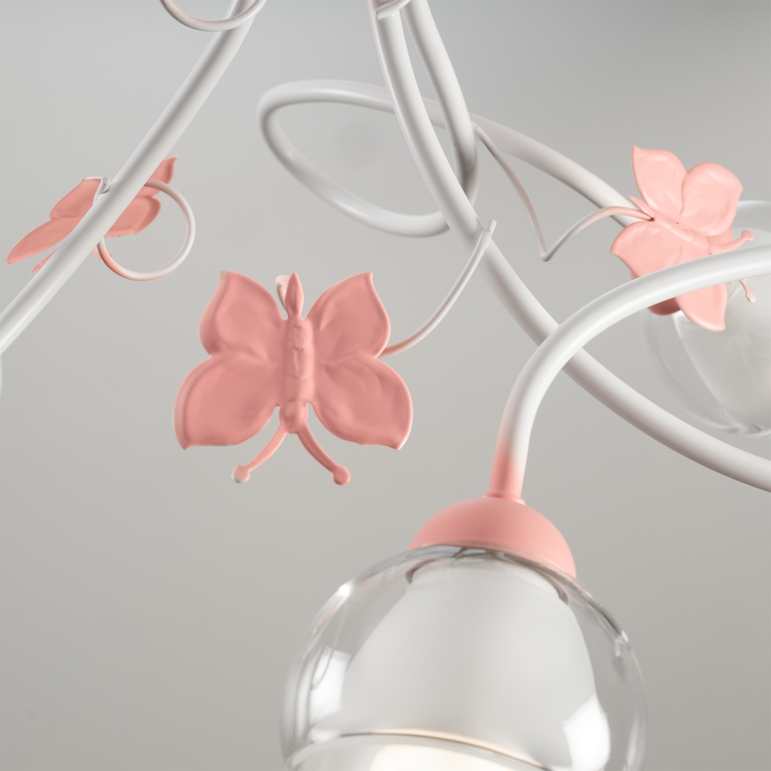 ONLI - Hanglamp voor kinderen BUTTERFLY 3xE14/6W/230V