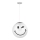 ONLI - Kinderhanglamp aan snoer SMILEY 1xE27/15W/230V wit