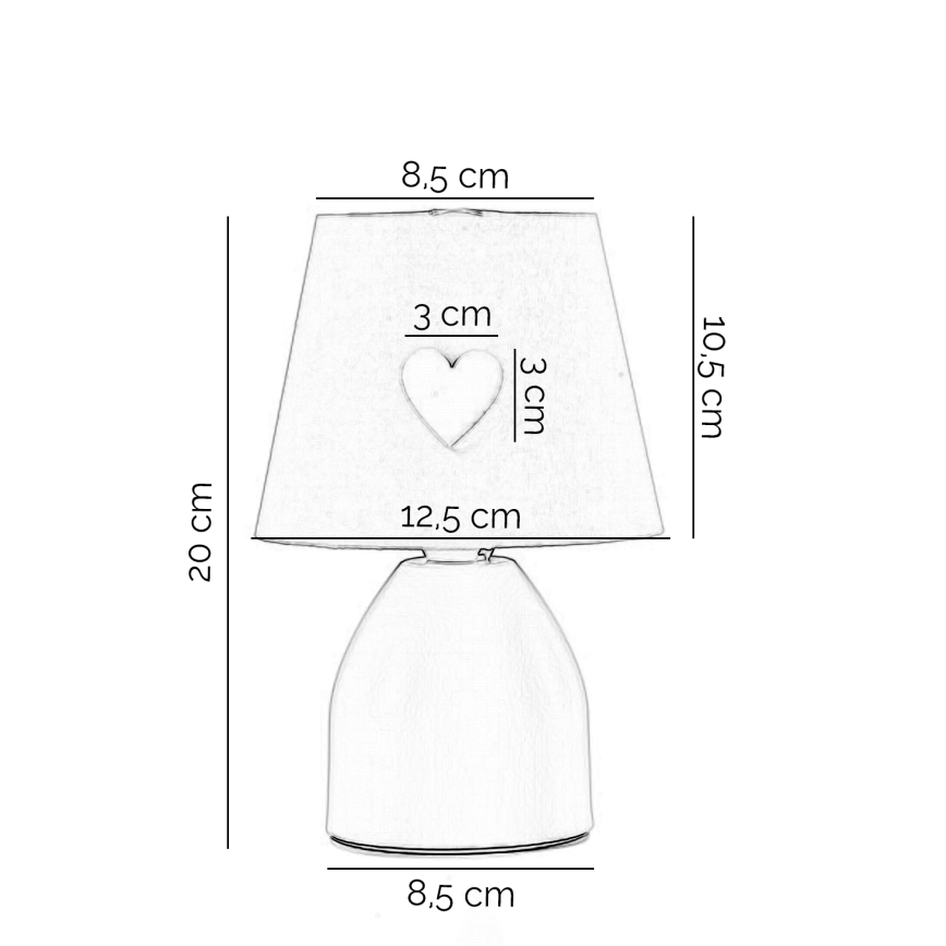 ONLI - Kinderlampje TITTA 1xE14/6W/230V wit