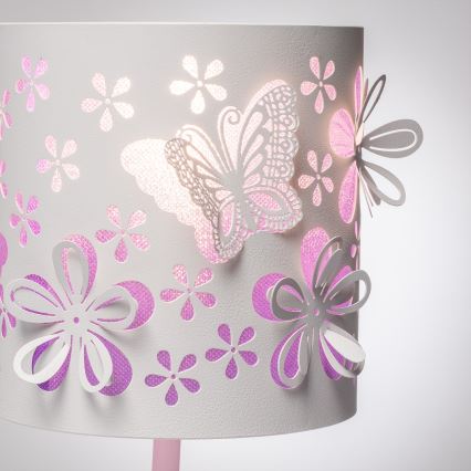 ONLI - Kleine kinderlamp TITILLA 1xE14/6W/230V 22 cm paars/wit