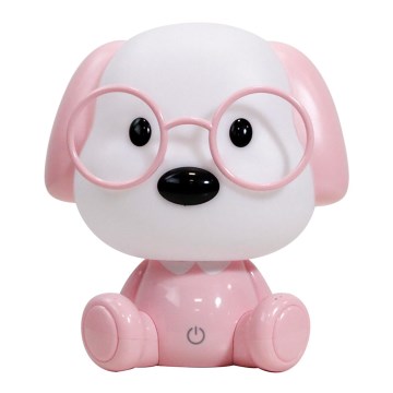 ONLI - LED dimbaar nachtlampje voor kinderen PUPPIES LED/3W/230V 20 cm hond/roze
