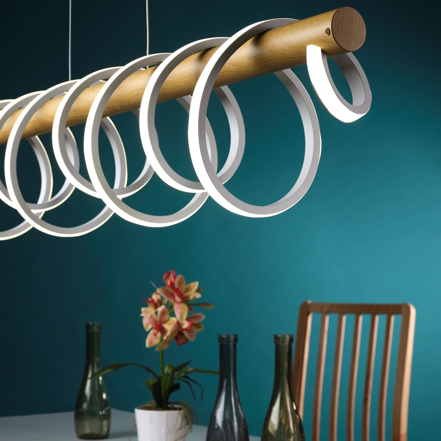 ONLI - LED Hanglamp aan een koord NILO LED/70W/230V 4000K bruin/wit