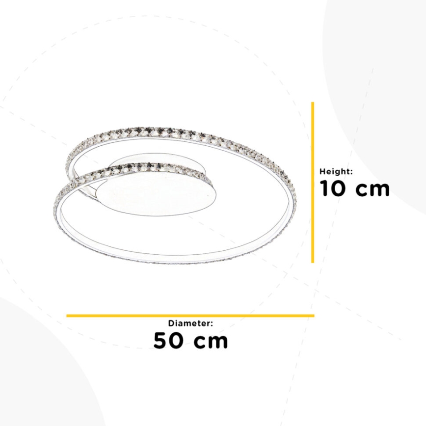 ONLI - LED Plafondlamp EDEN LED/26W/230V 4500K diameter 50 cm wit