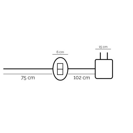 ONLI - LED Tafellamp DAFNE LED/12W/230V 4000K 48 cm zwart
