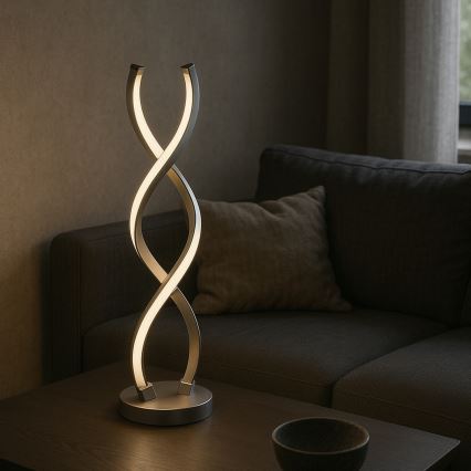 ONLI - LED Tafellamp DNA LED/12W/230V 4000K 48,5 cm zilver