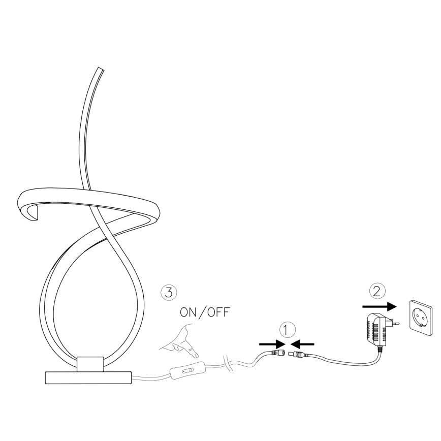 ONLI - LED Tafellamp KIRA LED/10W/230V 4000K 28 cm goud