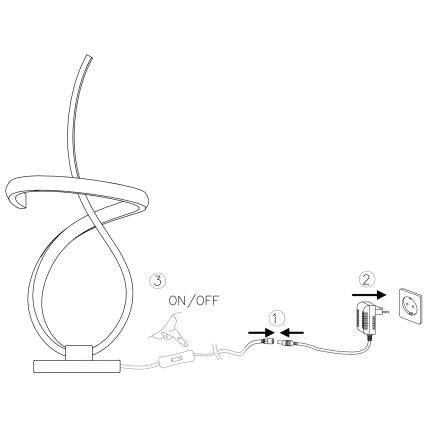 ONLI - LED Tafellamp KIRA LED/12W/230V 4000K 38,5 cm goud