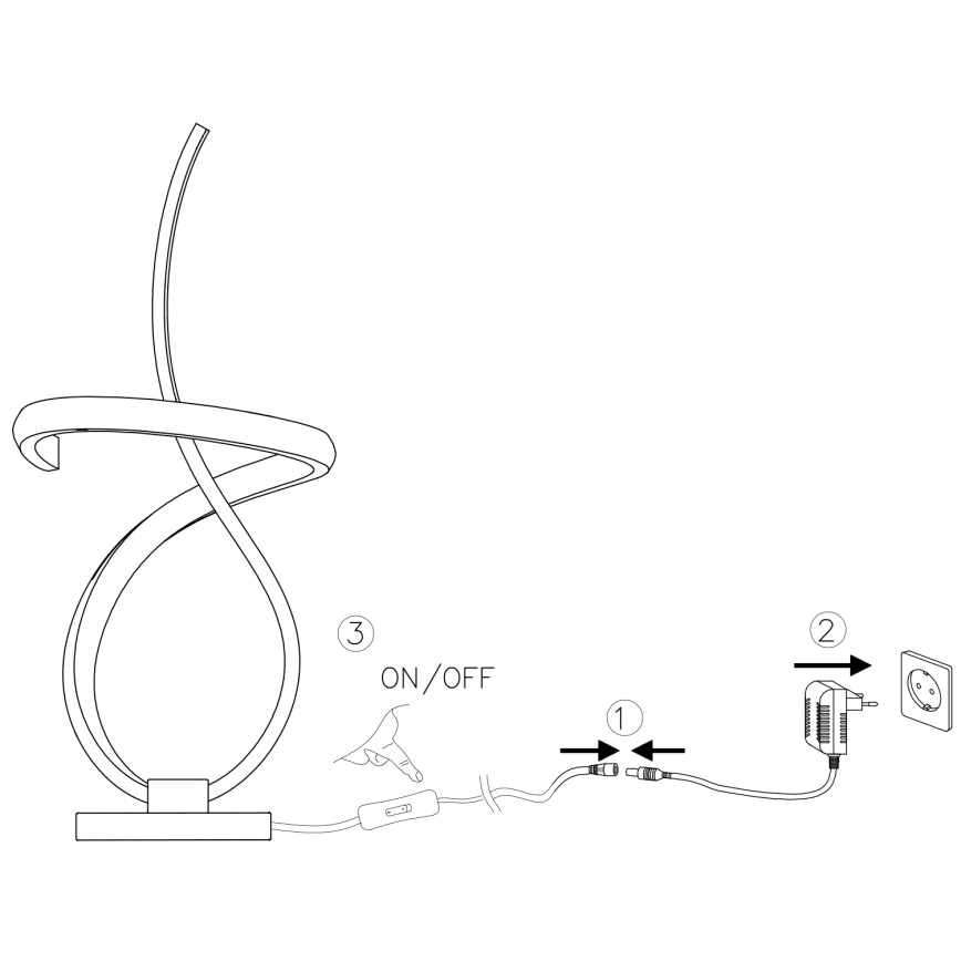 ONLI - LED Tafellamp KIRA LED/12W/230V 4000K 38,5 cm goud