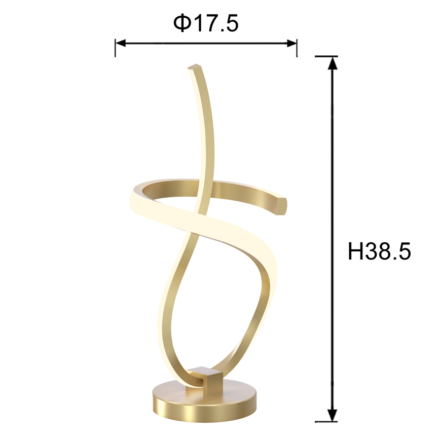 ONLI - LED Tafellamp KIRA LED/12W/230V 4000K 38,5 cm goud
