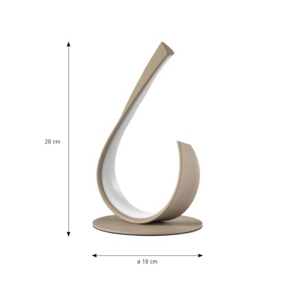 ONLI - LED tafellamp MATISSE LED/12W/230V 28 cm beige