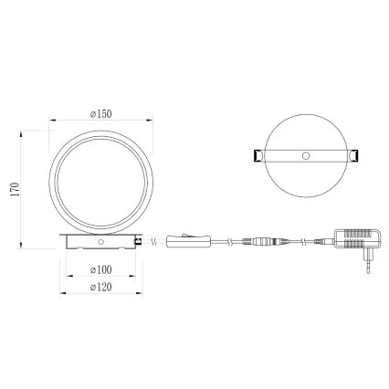 ONLI - LED tafellamp NOELIA LED/4W/230V 17 cm goud