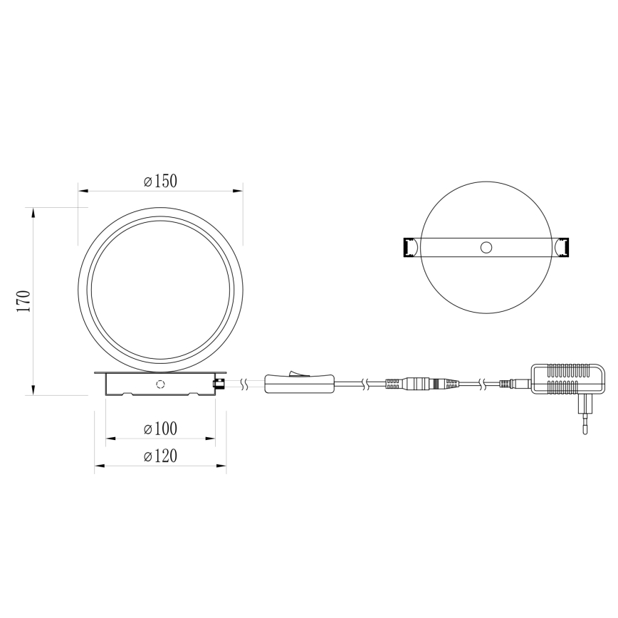 ONLI - LED tafellamp NOELIA LED/4W/230V 17 cm goud