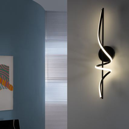 ONLI - LED wand verlichting TWIST LED/25W/230V 4000K zwart