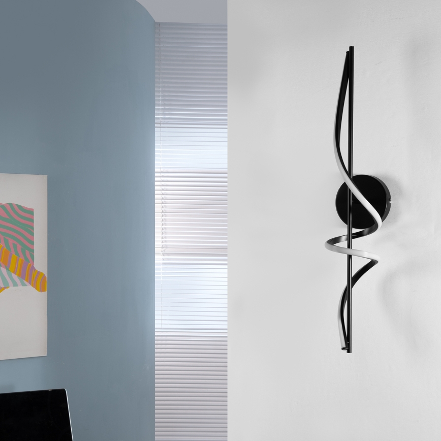 ONLI - LED wand verlichting TWIST LED/25W/230V 4000K zwart