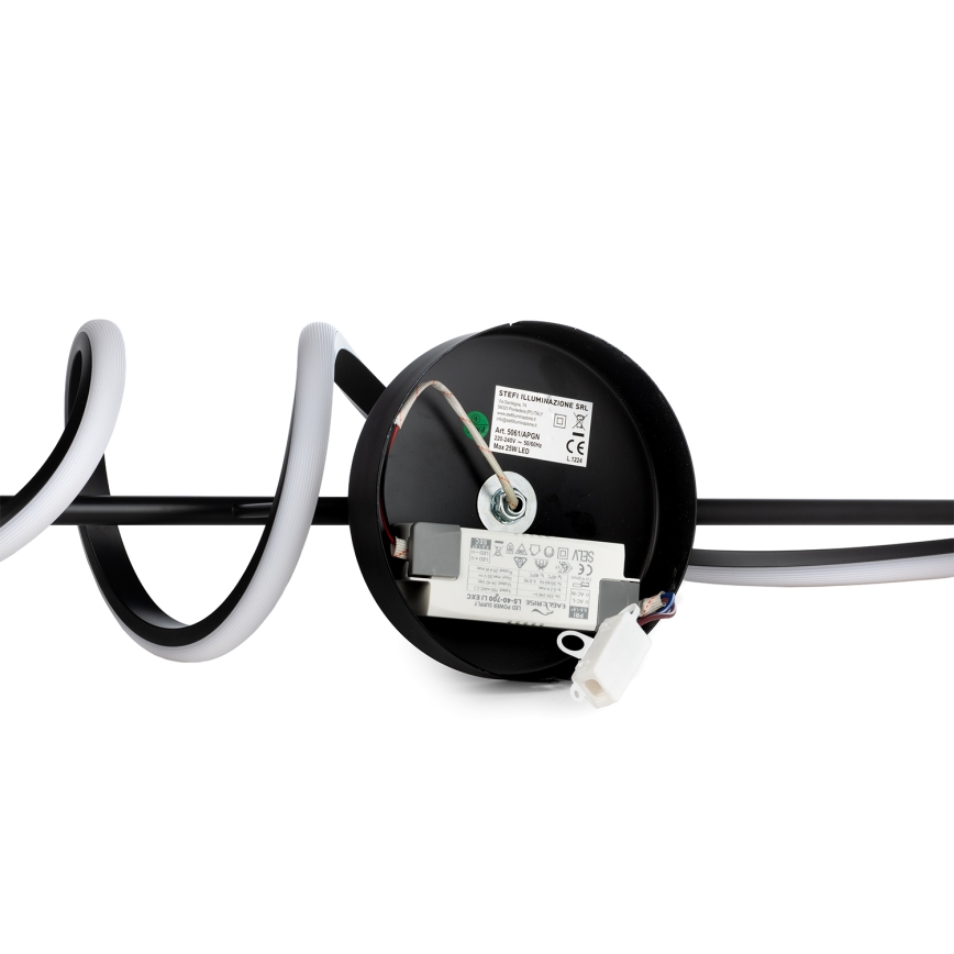 ONLI - LED wand verlichting TWIST LED/25W/230V 4000K zwart