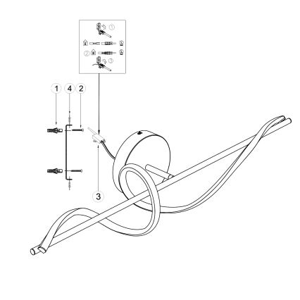 ONLI - LED wand verlichting TWIST LED/25W/230V 4000K zwart