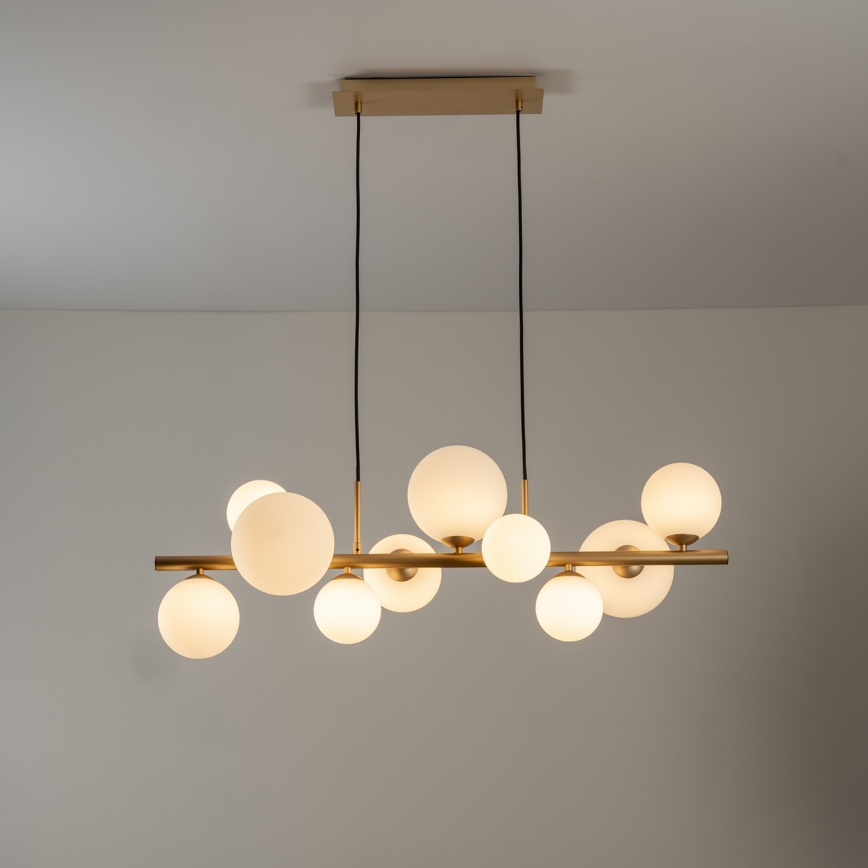 ONLI - PALOMA kroonluchter aan kabel, 10x G9, 3W, 230V, goudkleurig