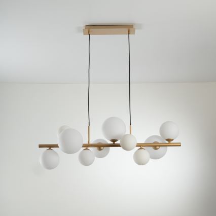 ONLI - PALOMA kroonluchter aan kabel, 10x G9, 3W, 230V, goudkleurig