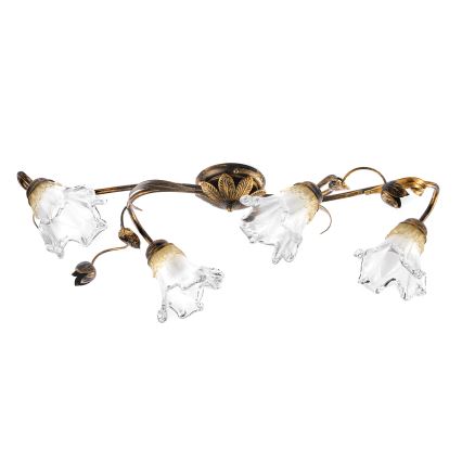 ONLI - Plafondlamp ARIANNA 4xE14/6W/230V brons