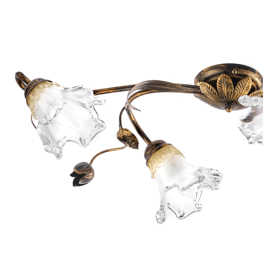 ONLI - Plafondlamp ARIANNA 4xE14/6W/230V brons