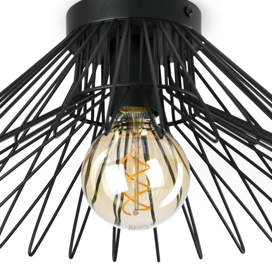 ONLI - Plafondlamp DUCCIO 1xE27/22W/230V diameter 40 cm zwart